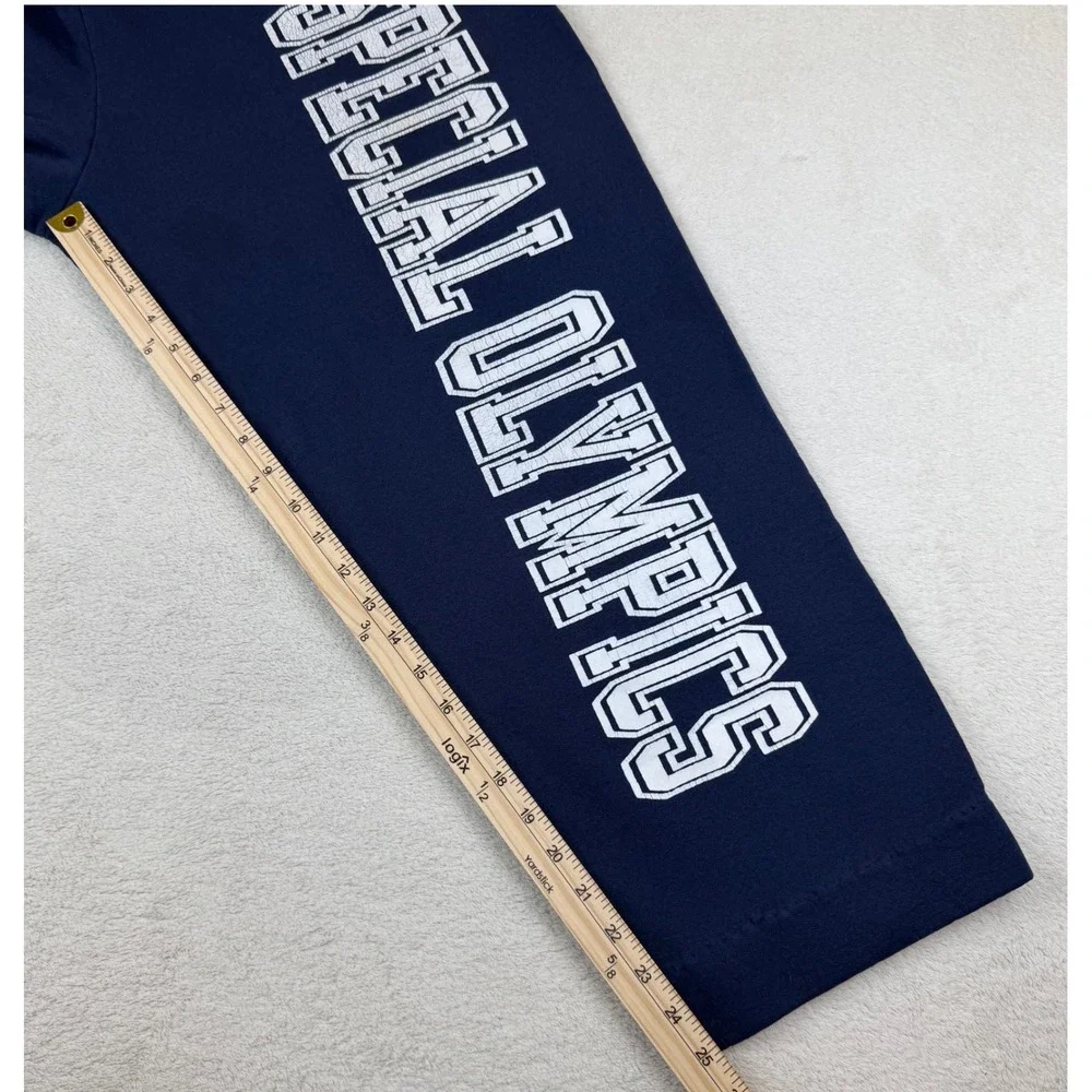 Vintage Champion Special Olympics Navy Blue Sweatpants Large Made in‎ Mexico Y2K